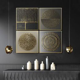 Calligraphy Abstract Gold Luxury Posters Canvas Art Painting Home Decor Wall Art Retro Print Vintage Minimalist Picture for Living Room