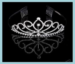 Headpieces Wedding Accessories Party Events Bridal Tiaras Crowns With Rhinestones Jewellery Pageant Evening Prom Performance Crystal5828145