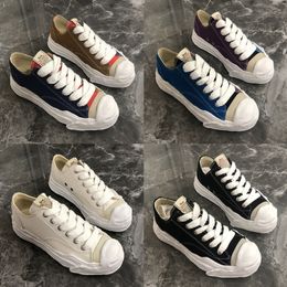 Sneaker MMY Maison Mihara Yasuhiro scarpe moda designer classici Sneakers casual Canvas Trainer scarpa con plateau per massaggio con lacci Punta a forma di punta di lusso da uomo da donna