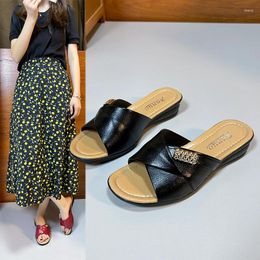 Schuhe Frauen Plattform Keile Absätze 340 High Summer Pantoffeln Open Toe Sandals Mode Flip Flops Strand Slingback Slides 188 632
