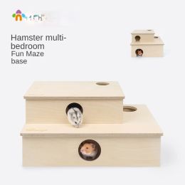 Cages Pet Hamster Small Animal Accessories Feeding Supplies Cages Hamster Multibedroom Dwarf Bear Shelter Caveolae Maze
