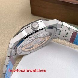 Lastest AP Leisure Wrist Watch Royal Oak Series 15510ST.OO.1320ST.08 White Plate Mens Fashion Leisure Business Sports Watch