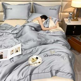 Comforters sets Summer Thin Cool Blanket Queen Quilt Bedsheet case 4pc Breathable Ice Cooling Comforter Air-Conditioning Quilt Bedspread YQ240313