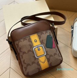 Mens Messenger Bag Luxury Crossbody Designer Small Phone Shoulder Bag Handbag Women Fashion Classic Letter Pattern Purse leather