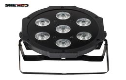 SHEHDS LED 7x18W RGBWAUV Par Light with DMX512 INOUT and Power IN OUT 6in1 stage light effect for Wash Effect DJ disco2198235