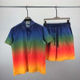 23SS Mens Designers Tracksuit Luksusowe klasyczne modne koszule Hawajskie koszule torsuy ananasowe szorty koszuli krótkie rękawowe garnitur #002