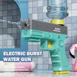 Sand Play Water Fun Gun Toys Electric Water Gun Automatic Continuous Launch Toy High Pressure Guns Summer Adult Boys Girls Outdoor Games Toys for Kids