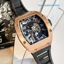 Nice Wrist Watches Unisex Wristwatch RM Watch RM010 Series 18k Rose Gold Machine RM010 48*39mm