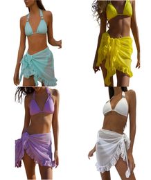 2021 Women Swimsuit Summer Beach Wrap Skirt Bikini Cover Up Ladies Swimwear Womens Swim Wear SkirtsE7WO1099308