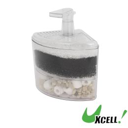 Accessories UXCELL Aquarium Air Driven Corner Filter Clean Fish Tank Low Noise Oxygen Sponge Nano Water Filter Purified Tools Accessorie