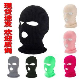 Funny Car Seat Headrest Syrian Three Hole Mask, Tactical Small Cover, Face Gini Black Head Cover 889066
