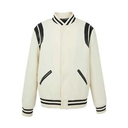 C-line wool baseball jacket American vintage preppy letter embroidered jacket men's and women's coat lovers lazy loose jacket luxury everything 2403132