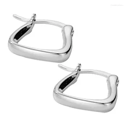 Stud Earrings S925 Sterling Silver Senior Square Geometric Temperament Female Jewelry