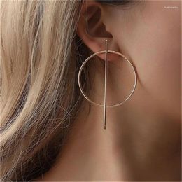 Dangle Earrings Europe And America Circle Hollow Simple Long Exaggerated Fashion Jewellery Factory Outlet