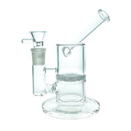 Heady glass bongs Hookah/high borosilicate glass hookah 1 sintered plate Pressurised 6.6 inches (GB-215-S)