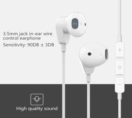 35mm Jack Earphone Sports Wired Headphone Music In Ear With Mic Volume Control Earbuds Moving Coil Heavy Bass Headset new2197606