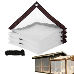 Nets Heavy Duty Tarp Waterproof PVC Tarpaulin With Metal Eyelets Greenhouse Covering Supplies For Outdoor Kennels Decks Barns Garden