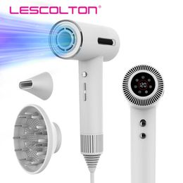 Lescolton Hair Dryer Hair Blow Negative Ion Hairdryers 1600W Styling Tool Powerful for High-Speed Low Noise Fast Dry240325