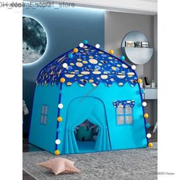 Toy Tents Toy Tents 2024 Children Tent Baby Princess Playhouse Super Large Room Crling Indoor Outdoor Tent Castle Princess Living Game Christmas Q231220 L240313