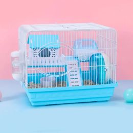 Cages Pet Hamster Cage Ventilate Extra Large Space Villa Suitable for Hamster Guinea Pig Small Animals Feeding Supplies Pet Products