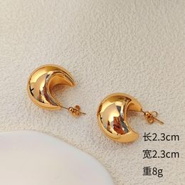 High level Dangle Earrings Waterdrop Chunky Lightweight Gold Plated Smooth Hollow Tear Drop Earring designer earrings Gift for party girl offcial lady 8678988bbvv