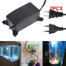 Accessories 2PCS Silent Aquarium Air Pump Fish Tank Oxygen Pump Noiseless Oxygen Increasing Pump with EU Plug 220240V