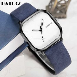 Wristwatches Minimalist Watch for Men Women Couple Simple Square Dial Quartz Male Female Watches Casual Fashion Wristwatch Mens Quartz ClockL2303
