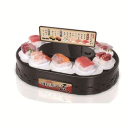 Conveyor Sushi Machine Automatic Rotary Dessert Cake Display Stand Plates for Wedding Party Birthday 240304