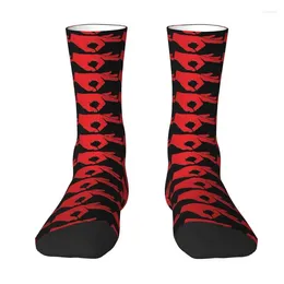 Men's Socks Red Circle Game Men Women Crew Unisex Fun 3D Print Dress