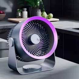 Electric Fans Multi functional electric fan circulator wireless portable home quiet ventilation desktop wall mounted air coolerH240313