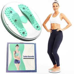 Fitness Lose Weight Waist Twisting Board Yoga Exercise Foot Massage Plate Pilates Sport Twist Waist Disc Magnetic Massage Board 240304