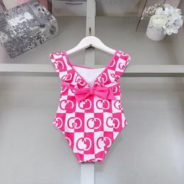 Summer Girls One-Pieces Bikini Swimsuit With Letter top brand Girl Beach Swimwear fasion Children Swimming Wear 1-12 Years