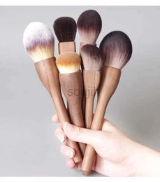 Makeup Brushes Makeup Brush Wood Large Retro Powder Brushes Honey Loose Super Soft Beauty Gift Up Tool ldd240313