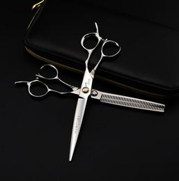 Hair Scissors Original Box JAGUAR Classic Series Professional Hairdressing 60 Inch Black Leopard Style Flat Cut Bangs5382153