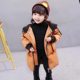 Down Coat Fashion Toddler Infant Baby Kids Boys Girls Solid Colors Winter Long Sleeve Zipper Hooded Warm Jackets Outerwear#g4