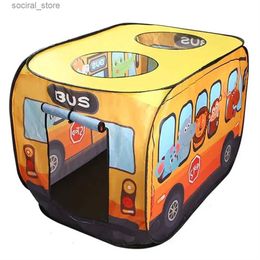 Toy Tents Popup Car Tent House Kids Toy Foldable Ice Car Play Tent Toy Fire Truck Room Decor Bus Tent Christmas L240313