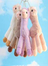 Whole 1015cm cartoon Rabbit Unicorn Dinosaur Octopus keychain pendant activity small gift Jewellery Plush toy School Company Ev6077554