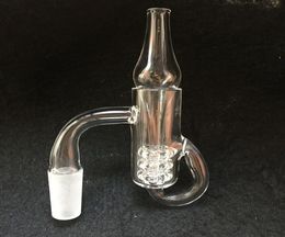 Diamond knot Loop Recycler Banger dab Nail With Gear Insert Carb Cap Quartz Banger Nail 10mm 14mm Male Female for oil dab rig9139281