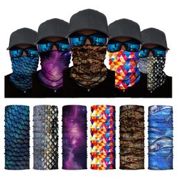 Outdoor Sport Seamless Bandanas Neck Warmer Buffe Face Shield Motorcycle Cycling Balaclava Headband Mask Hiking Fishing Scarf2650