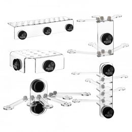 Tools Marine Sources Aquarium Acrylic Magnetic Coral Frag Racks Plug Holder Bracket for 15mm Glass Thickness