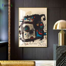 Calligraphy Joan Miro affiche vintage Abstract Watercolour Wall Art Posters And Prints Famous Canvas Painting Living Room Home Decoration