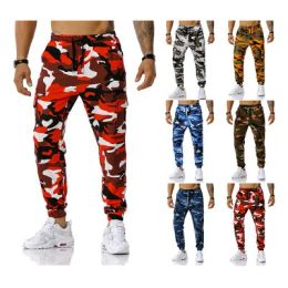 2023 camuflagem joggers calças de carga para homens caminhadas ao ar livre fitness sweatpant hip hop fino cordão esporte novo