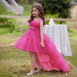 Girl Dresses MQATZ Summer Dress 1 Year Red Puffy Kids Tutu Christening Princess Trailing Vestido Toddler Children Baptism Baby Clothes