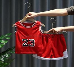 Boy clothes set 2021 summer children clothing basketball uniform suit boys girls sport outfits 2Pcs Designers Kids toddler costume9046385