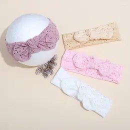 Hair Accessories Wholesale 12Pcs/Lot 8 Colors Baby Girls Elastic Headbands Beige Color Born Hairbands Party Decoration