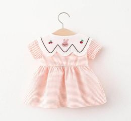 Girl039s Dresses Dress Girl Clothes 2022 Summer Born Baby Doll Collar Striped Tutu Cartoon Cute Little Girls Clothing 6M3 YGir8870782