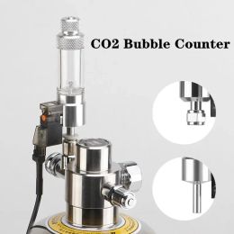 Equipment Aquarium CO2 Bubble Counter with Solenoid Valve Nonreturn Carbon Dioxide Measurement Device CO2 Reaction Control System