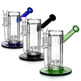 Phoenixstar 8 inches Recycler Bubbler Oil Rig Double layers glass With showerhead perc Percolator Water Pipe Smoking Water Bongs