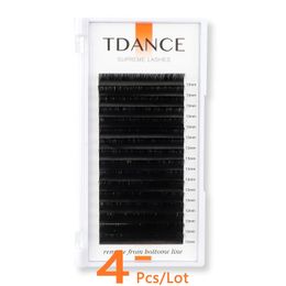 TDANCE 4 Case/Lot Eyelashes Extension Supplies False Professional Mink Eyelashes Extensions Russian Volume Lashes 240301