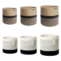 Planters Hand Woven Straw Planter Basket Indoor Outdoor Storage Flowerpot Plant Container